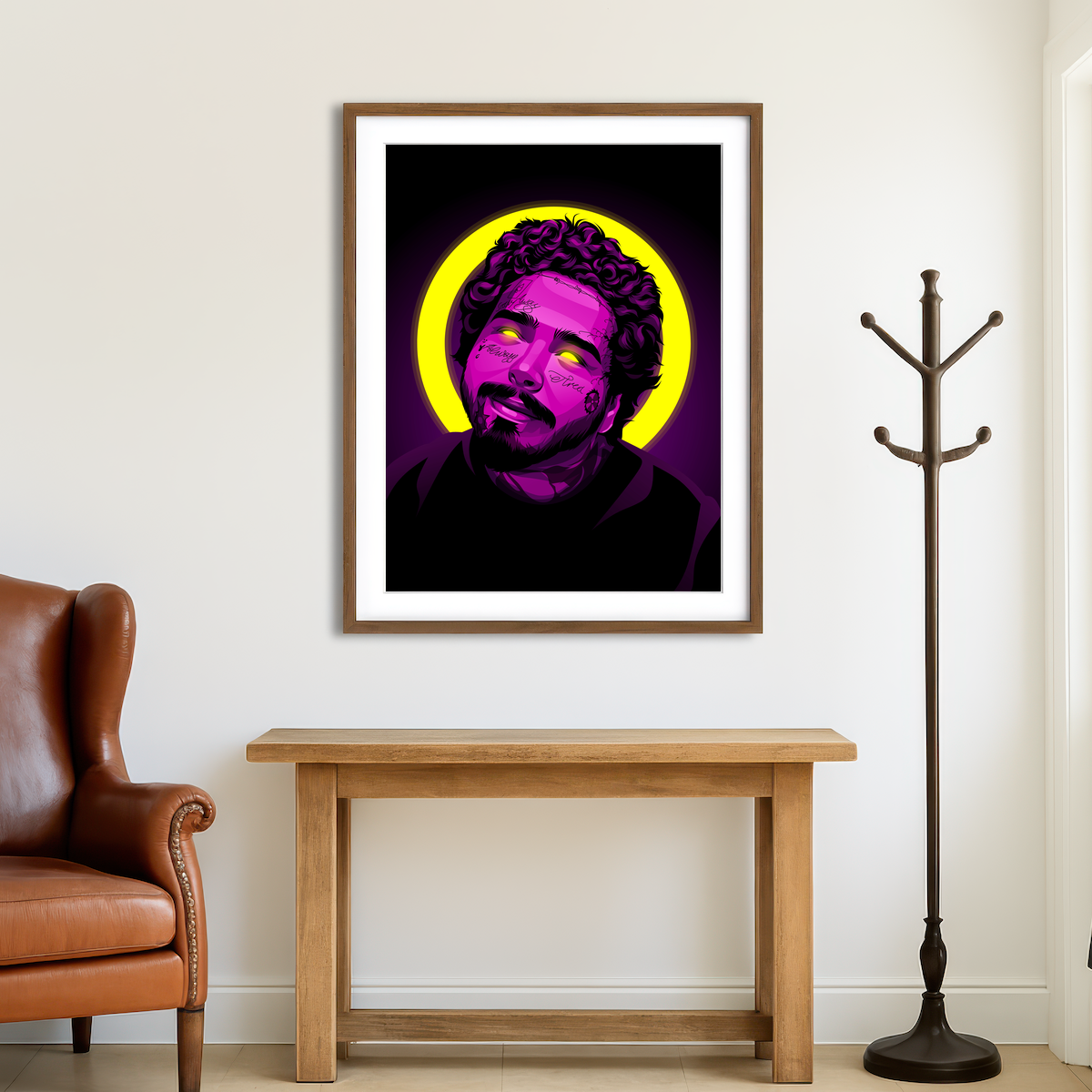 AUTO-MOCKUP ROOM | Post Malone Wall Art