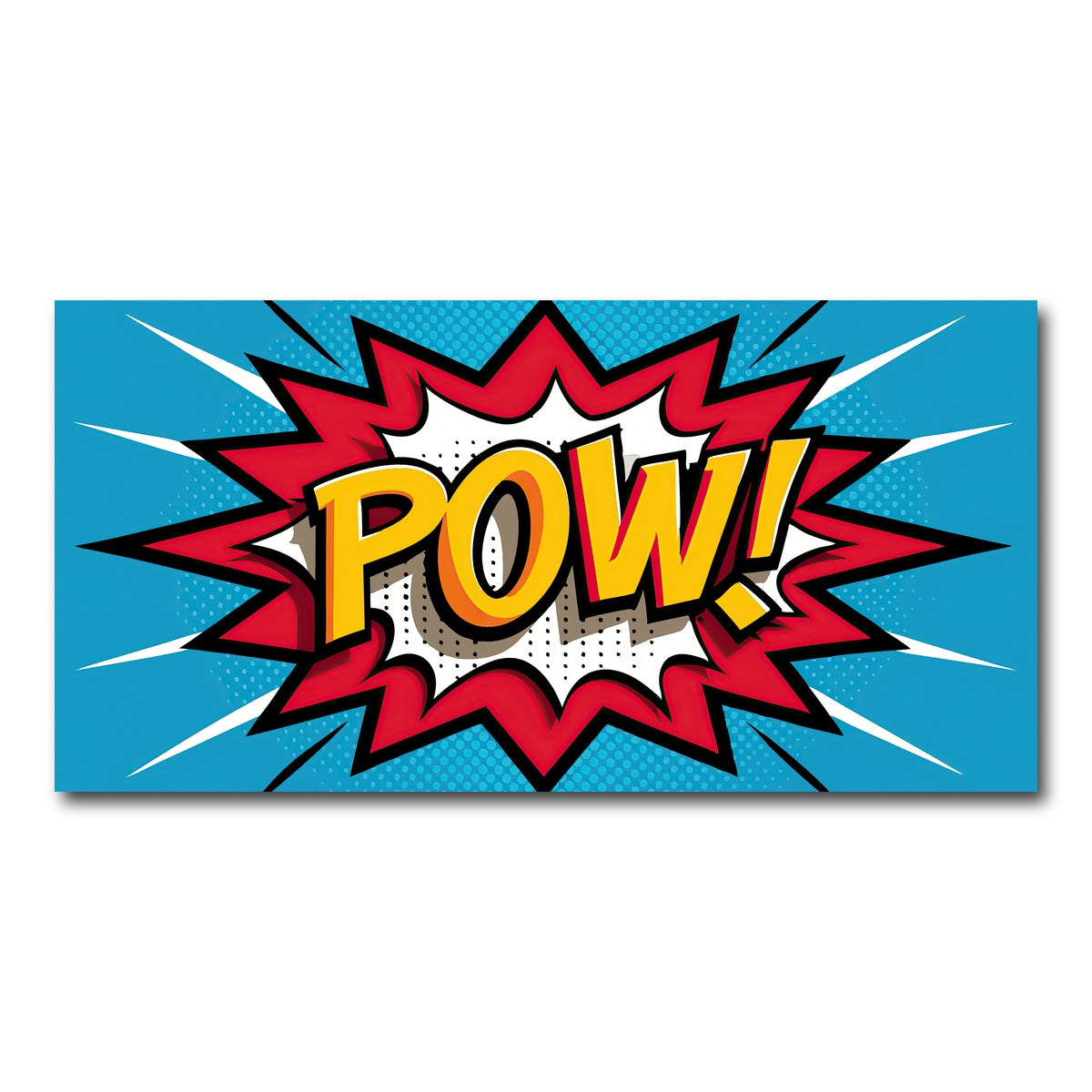 AUTO-MOCKUP WHITE | Pow Comic | 1 Piece | Gallery Wrap Canvas | group=2x1