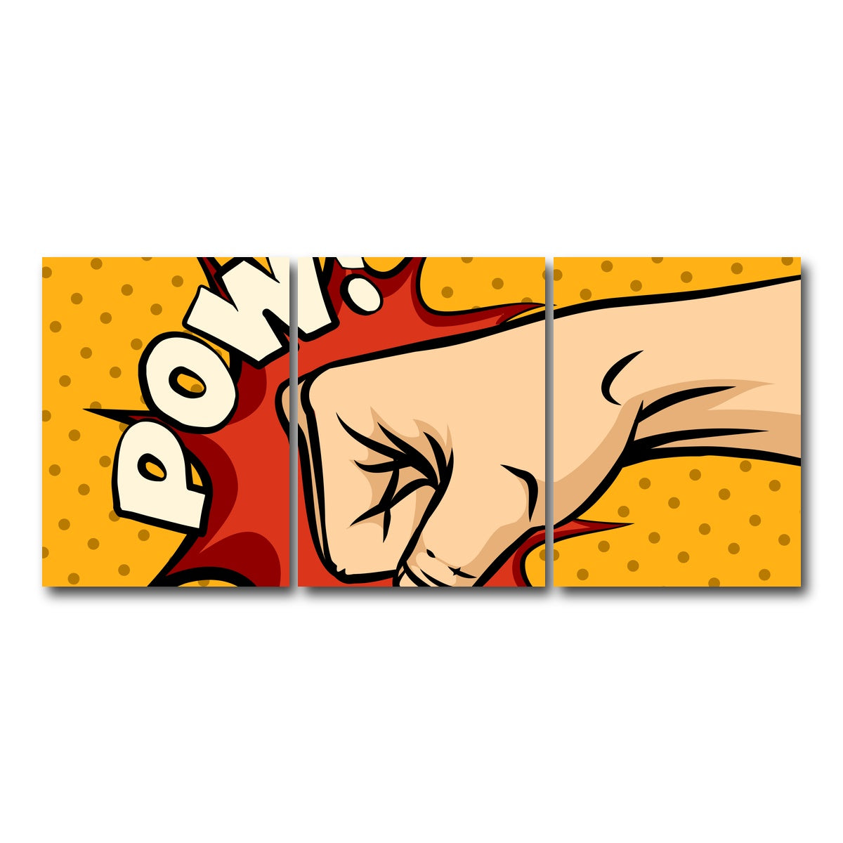 AUTO-MOCKUP WHITE | Pow | 3 Piece | Gallery Wrap Canvas | group=18x24