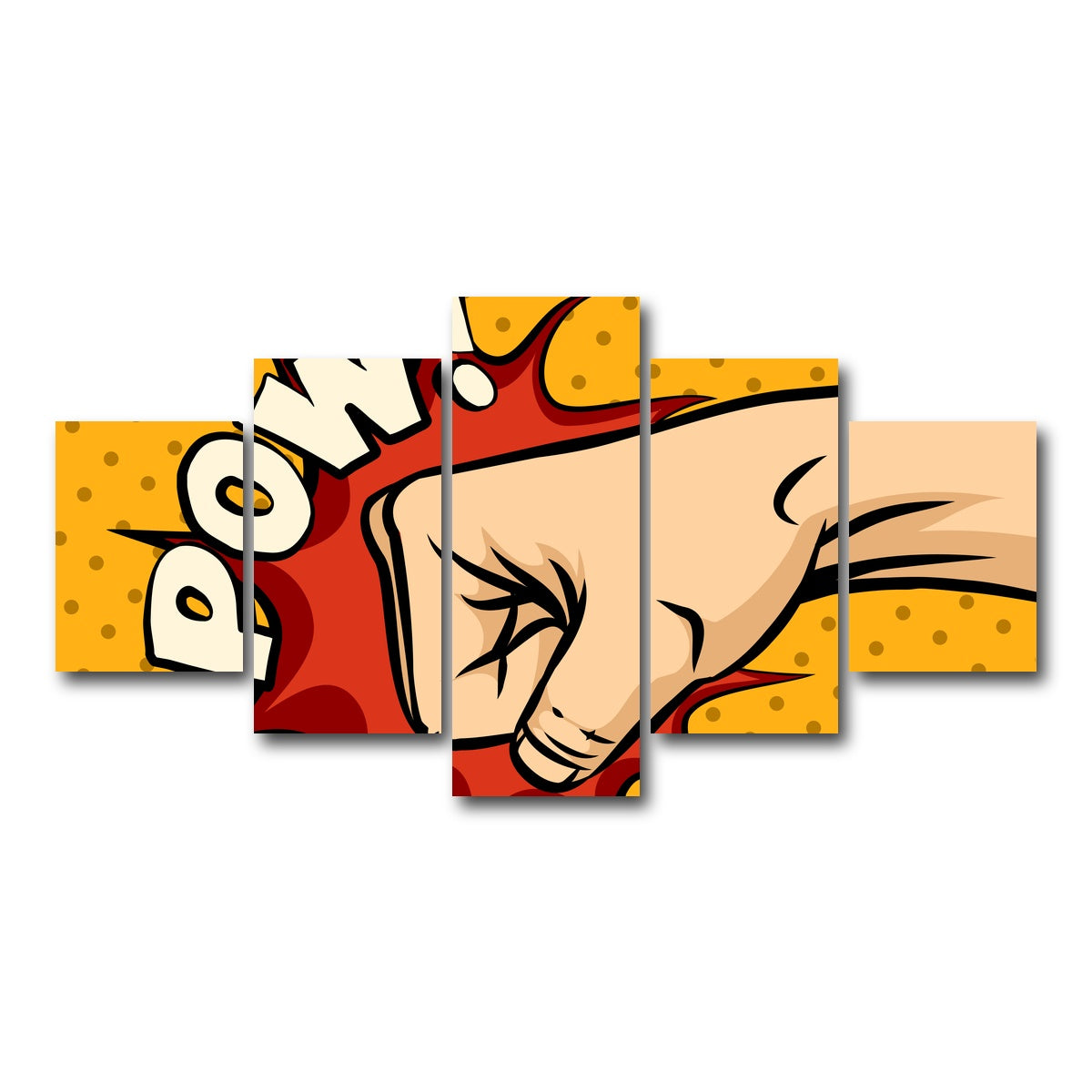 AUTO-MOCKUP WHITE | Pow | 5 Piece | Gallery Wrap Canvas | group=5_short