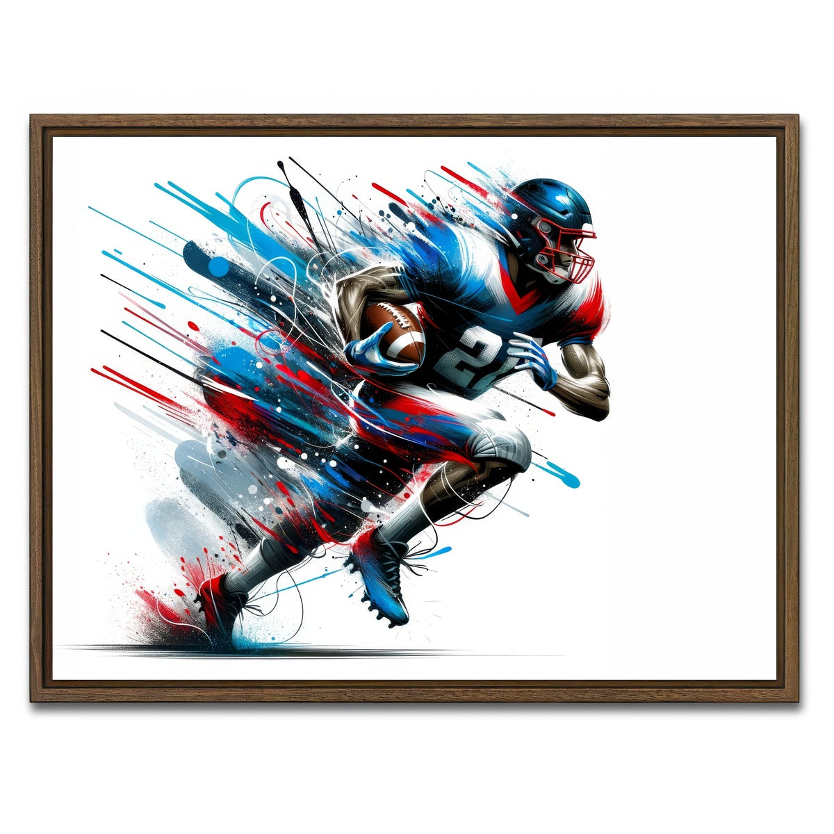 AUTO-MOCKUP WHITE | Power and Agility | 1 Piece | Walnut Framed Canvas | group=4x3