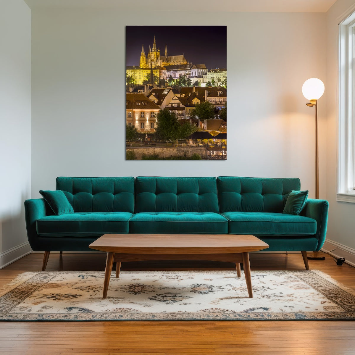 AUTO-MOCKUP ROOM | Prague Castle and St. Vitus Cathedral by night