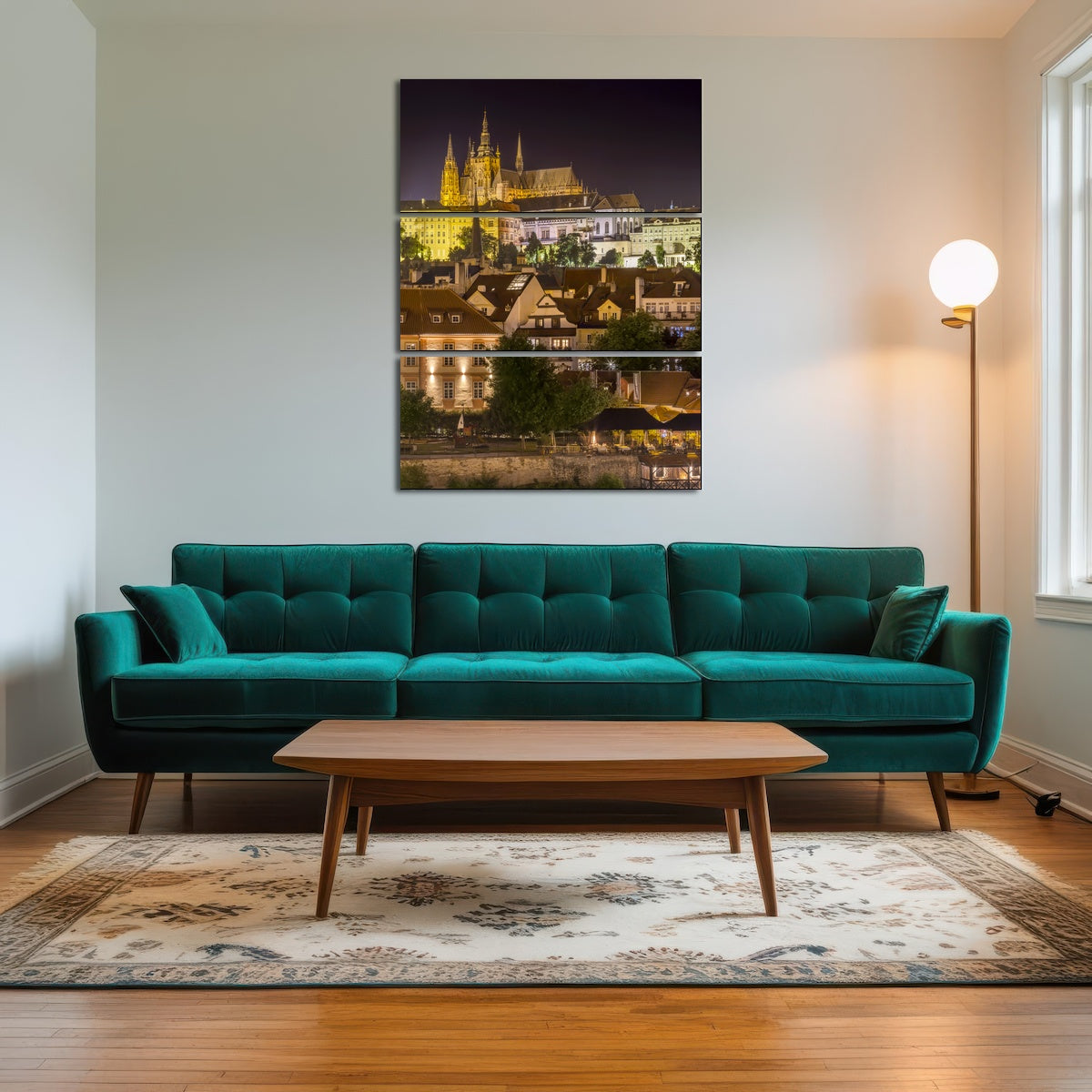 AUTO-MOCKUP ROOM | Prague Castle and St. Vitus Cathedral by night