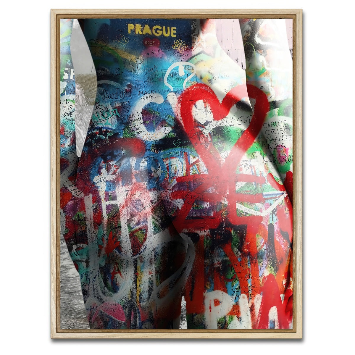 AUTO-MOCKUP WHITE | Prague Heart | 1 Piece | Natural Framed Canvas | group=3x4