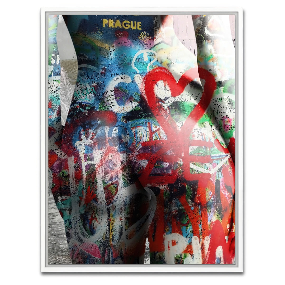 AUTO-MOCKUP WHITE | Prague Heart | 1 Piece | White Framed Canvas | group=3x4