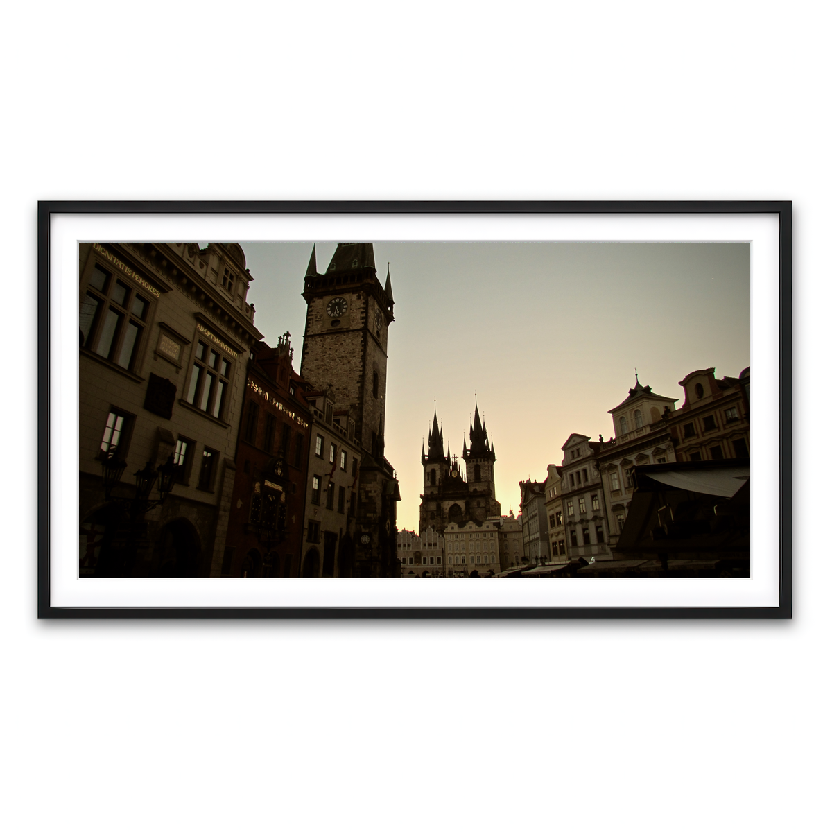 Framed Print 2x1 Black