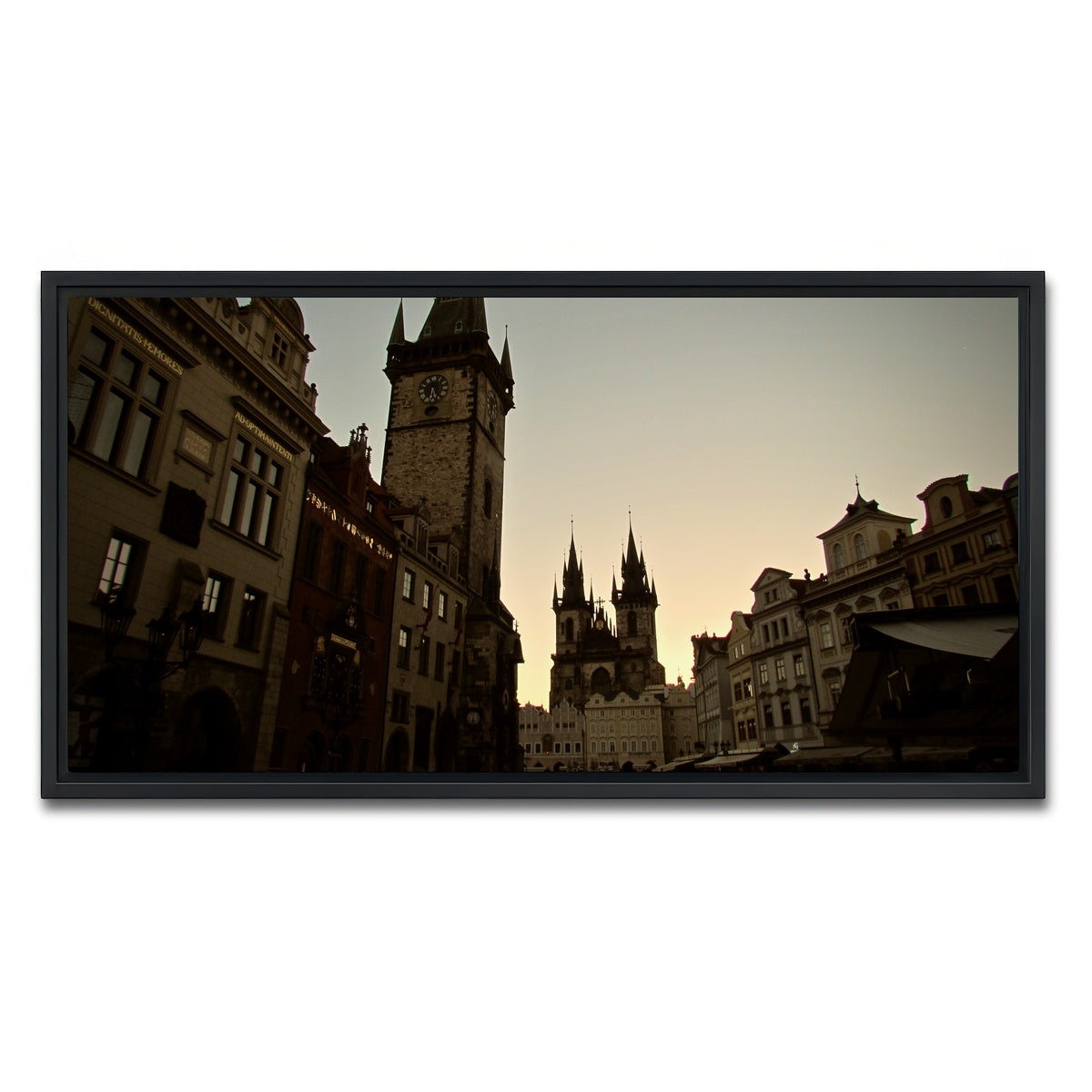 AUTO-MOCKUP WHITE | Prague | 1 Piece | Black Framed Canvas | group=2x1