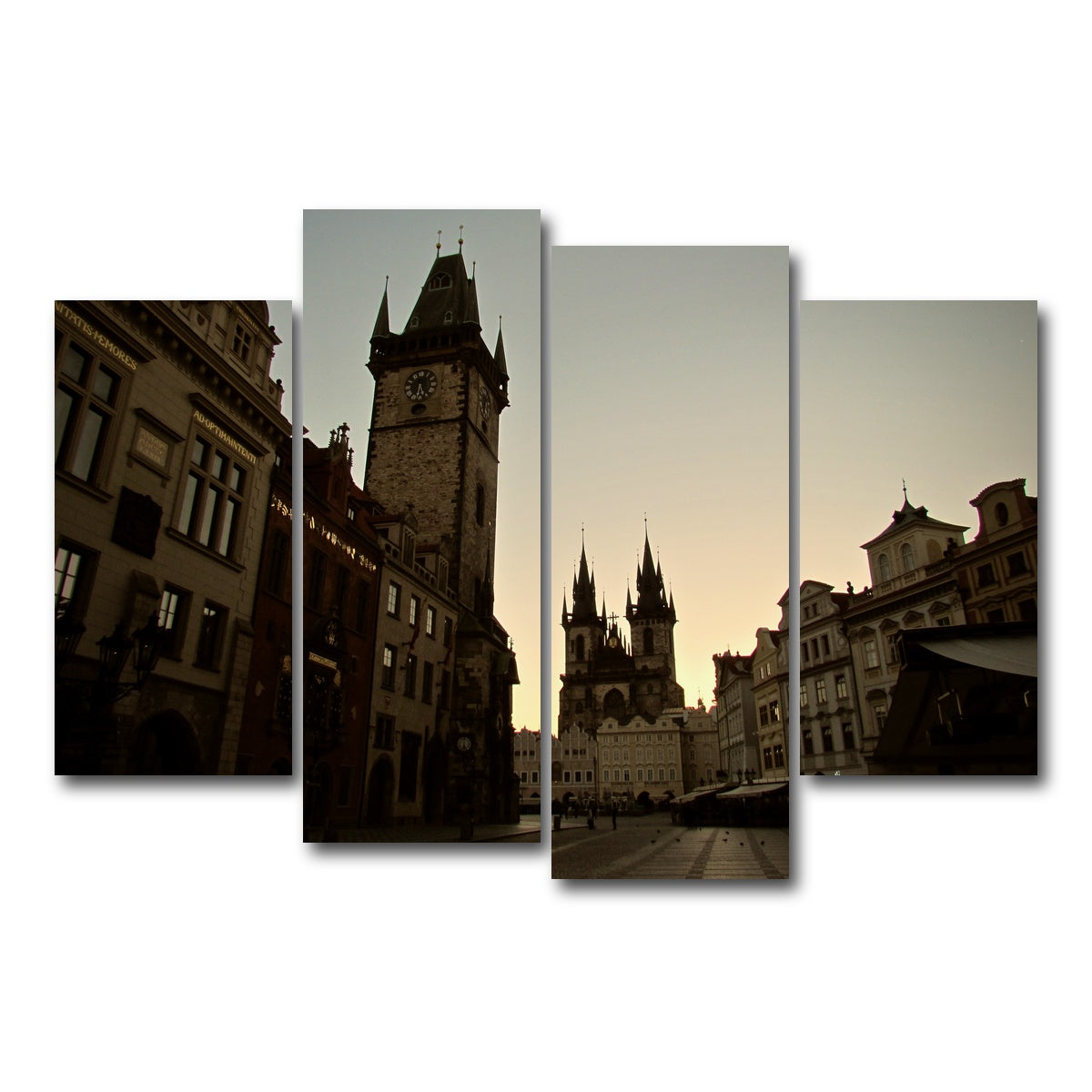 AUTO-MOCKUP WHITE | Prague | 4 Piece | Gallery Wrap Canvas | group=4_short