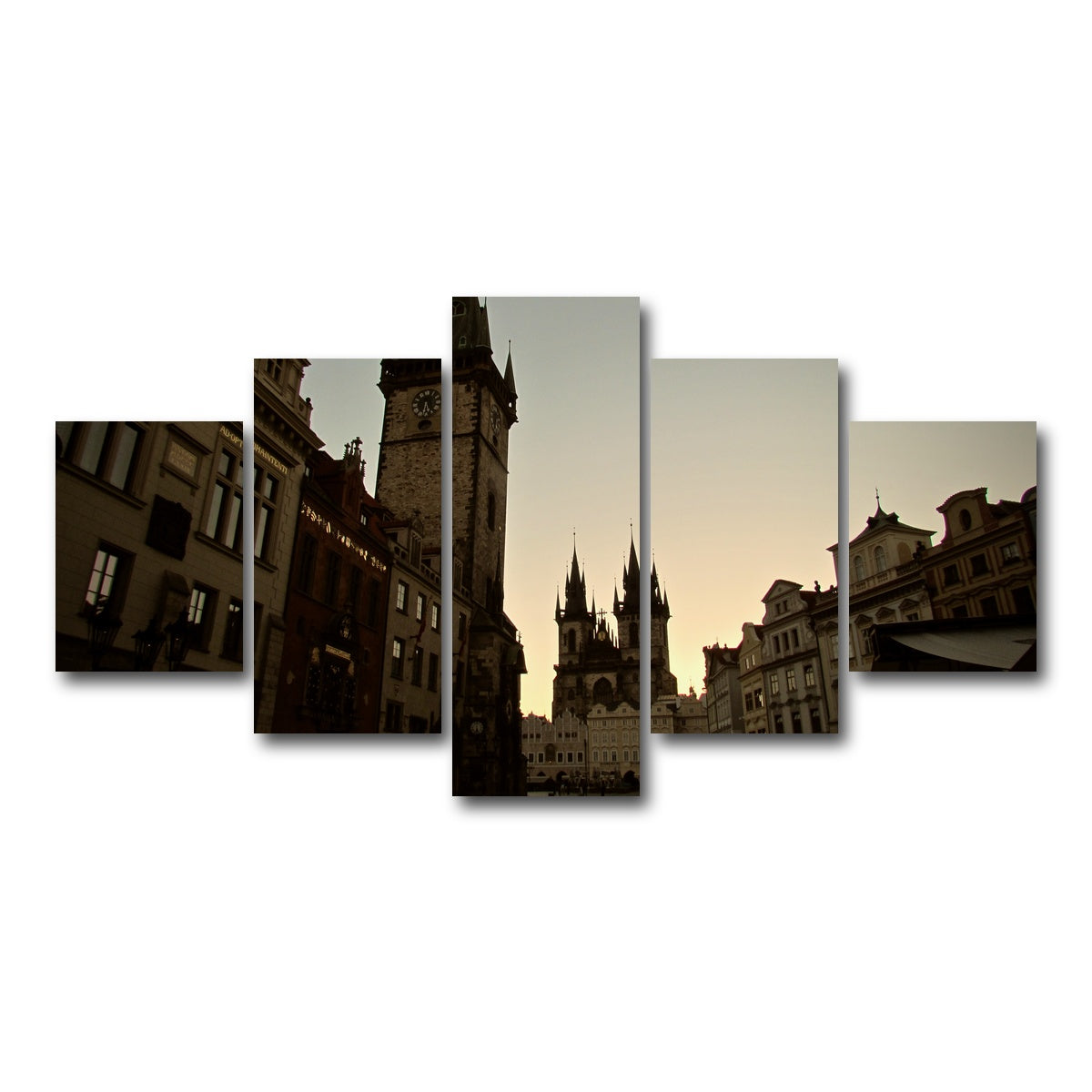 AUTO-MOCKUP WHITE | Prague | 5 Piece | Gallery Wrap Canvas | group=5_short