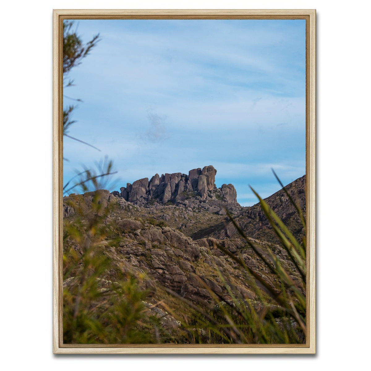 AUTO-MOCKUP WHITE | Prateleiras from Itatiaia National Park | 1 Piece | Natural Framed Canvas | group=3x4