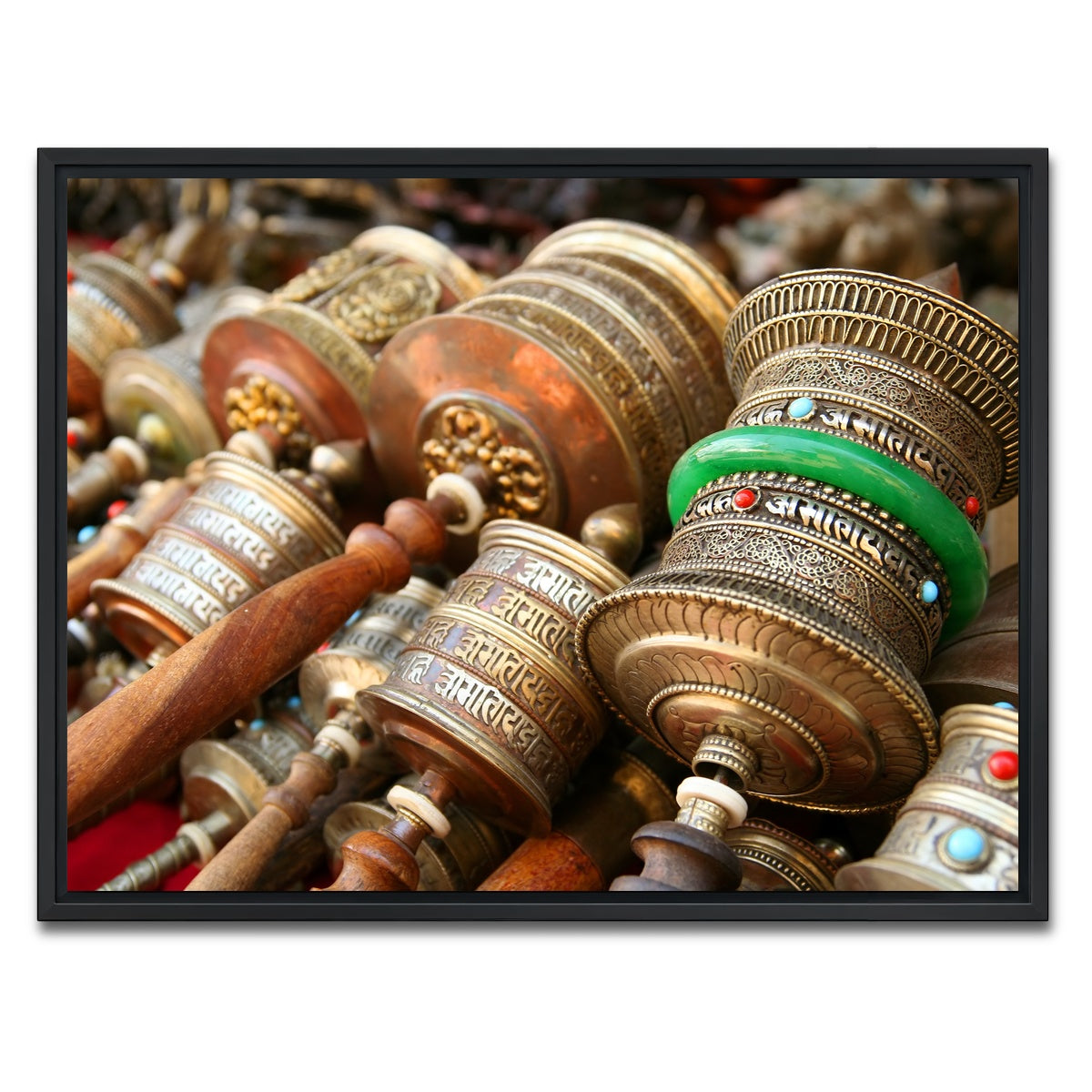 AUTO-MOCKUP WHITE | Prayer Wheels | 1 Piece | Black Framed Canvas | group=4x3