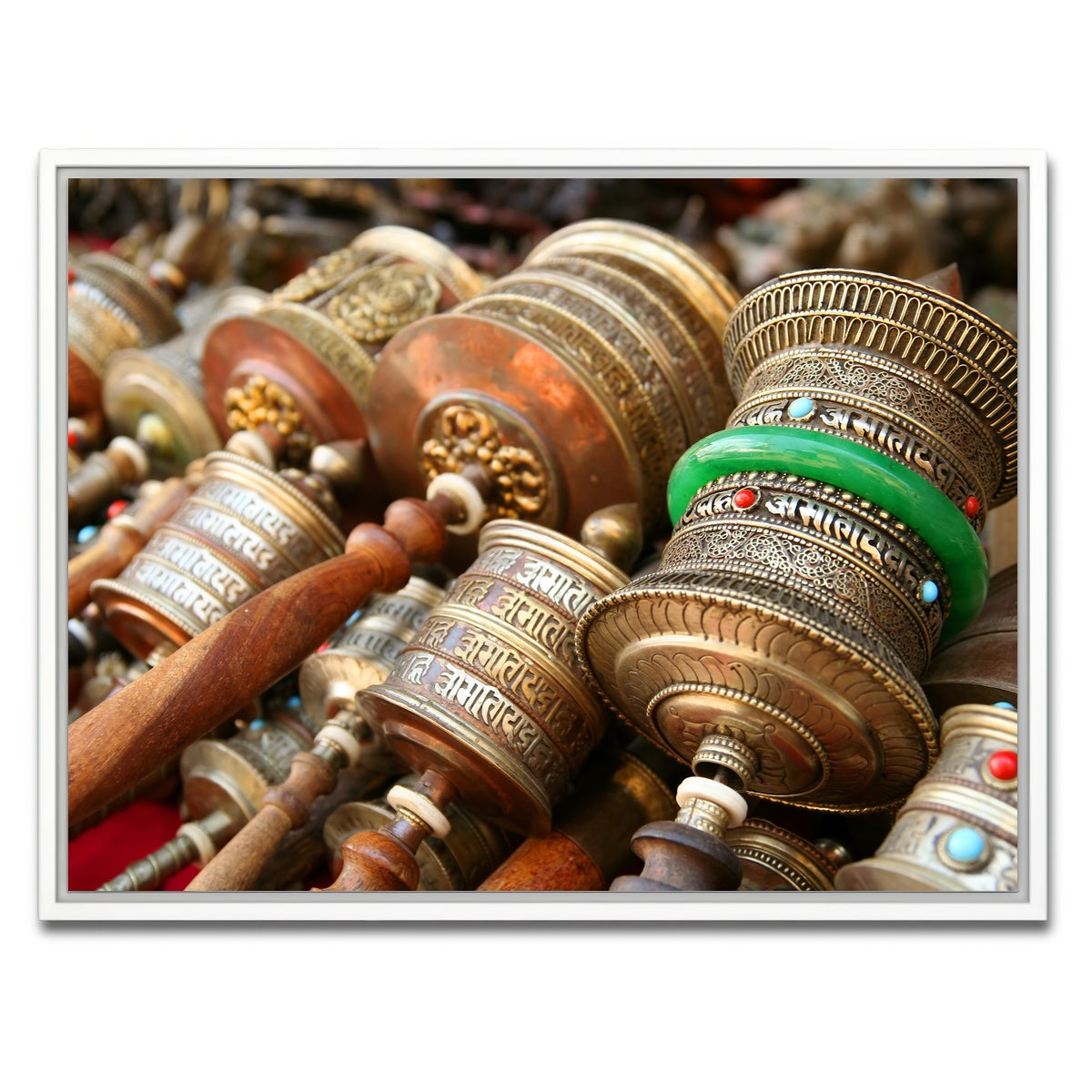 AUTO-MOCKUP WHITE | Prayer Wheels | 1 Piece | White Framed Canvas | group=4x3