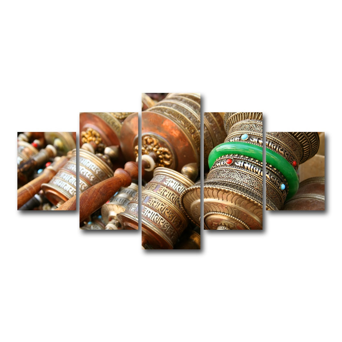 AUTO-MOCKUP WHITE | Prayer Wheels | 5 Piece | Gallery Wrap Canvas | group=5_short