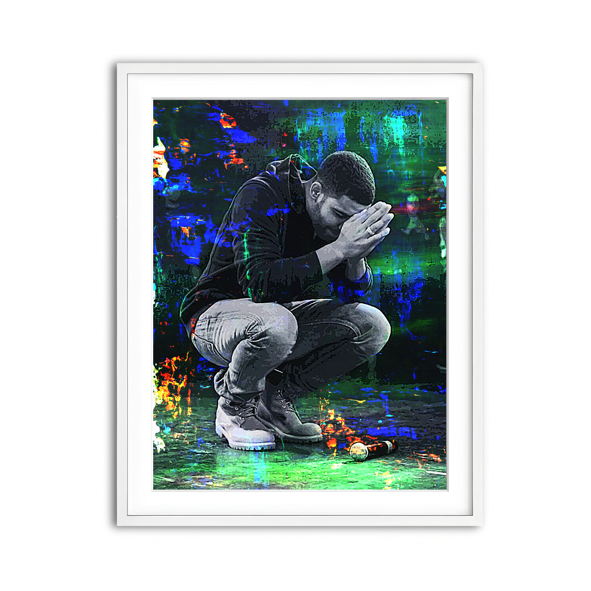 Framed Print 3x4 White