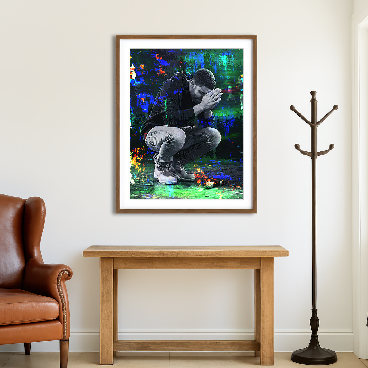 AUTO-MOCKUP ROOM | Praying Drake Wall Art