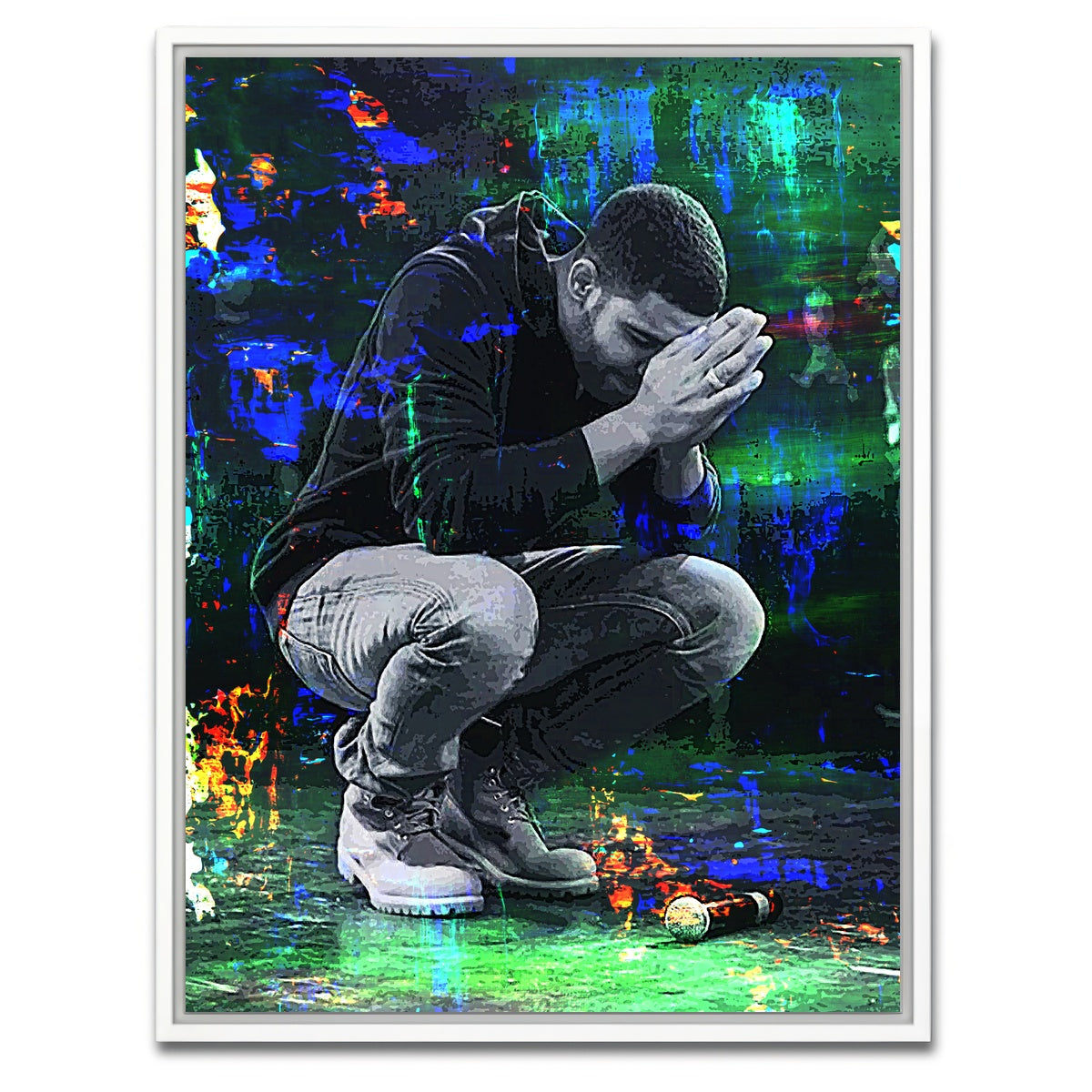 AUTO-MOCKUP WHITE | Praying Drake | 1 Piece | White Framed Canvas | group=3x4