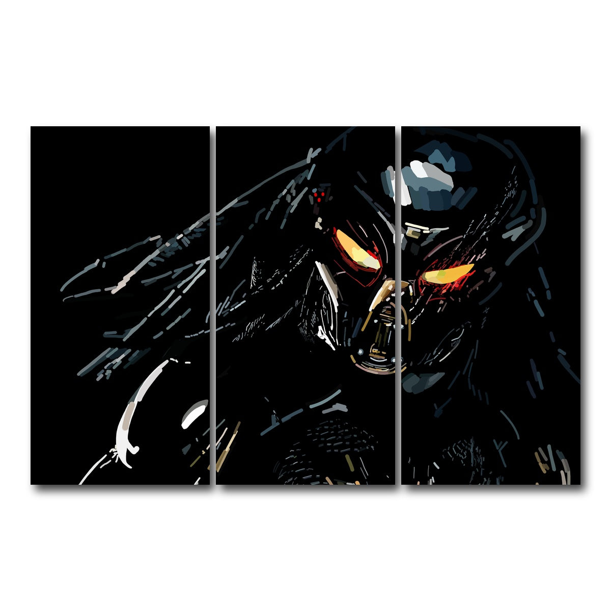 AUTO-MOCKUP WHITE | Predator Hunter | 3 Piece | Gallery Wrap Canvas | group=12x24