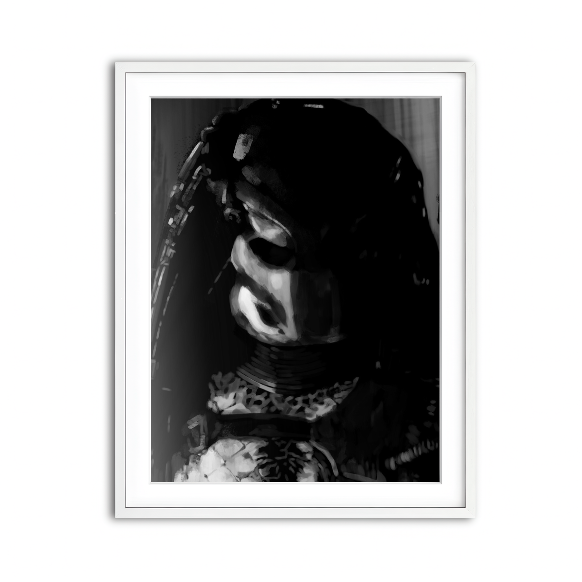 Framed Print 3x4 White