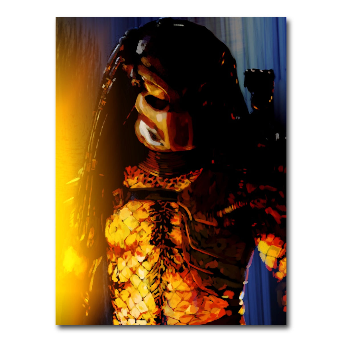 AUTO-MOCKUP WHITE | Predator in Blue | 1 Piece | Gallery Wrap Canvas | group=3x4