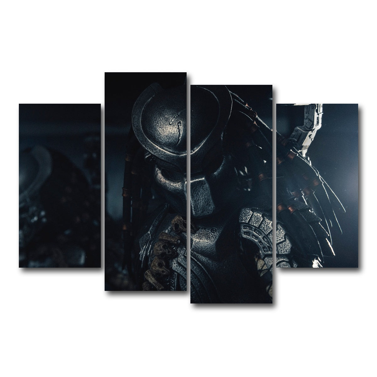 AUTO-MOCKUP WHITE | Predator in the Shadows | 4 Piece | Gallery Wrap Canvas | group=4_short