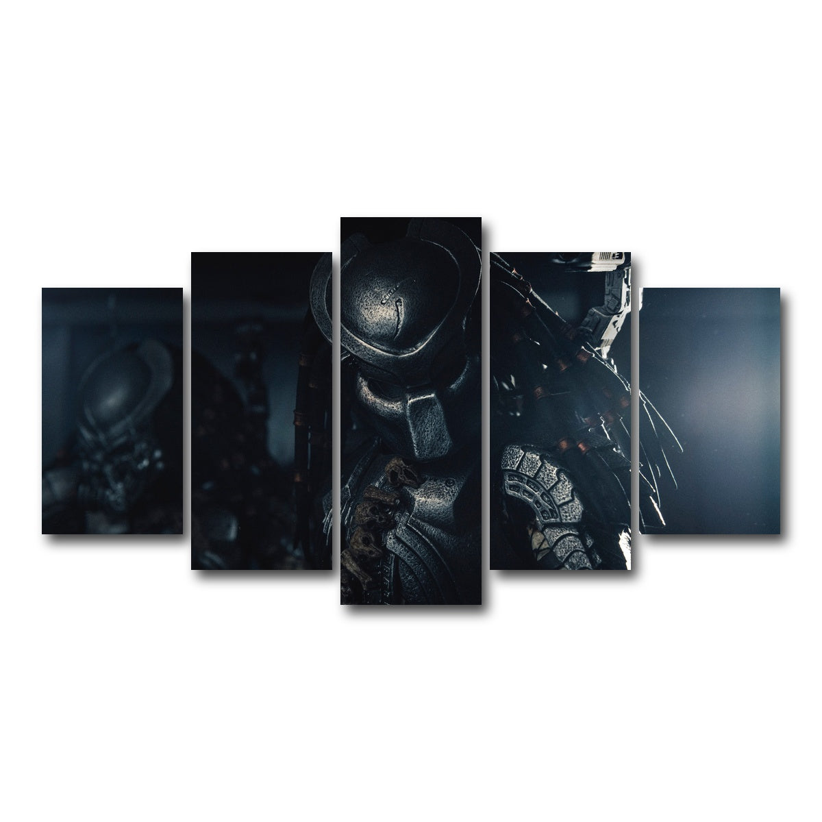 AUTO-MOCKUP WHITE | Predator in the Shadows | 5 Piece | Gallery Wrap Canvas | group=5_normal