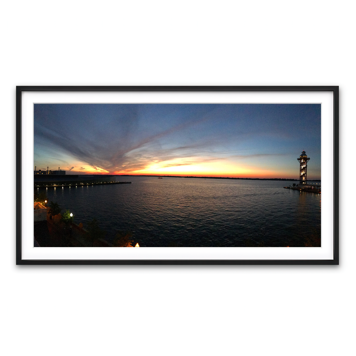 Framed Print 2x1 Black