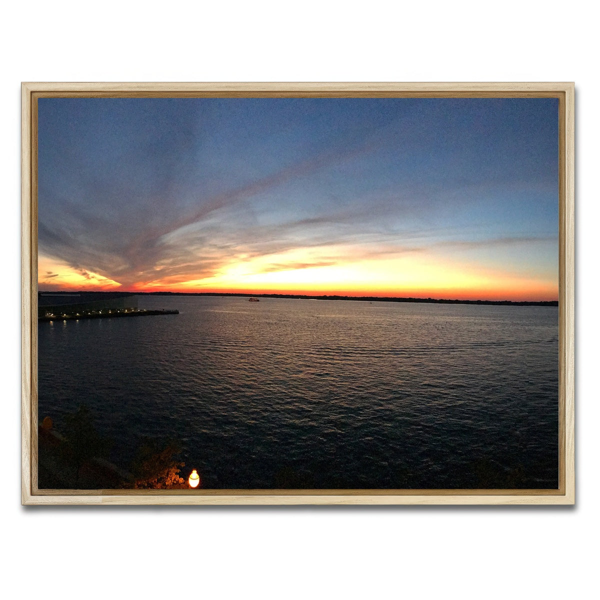AUTO-MOCKUP WHITE | Presque Isle bay | 1 Piece | Natural Framed Canvas | group=4x3