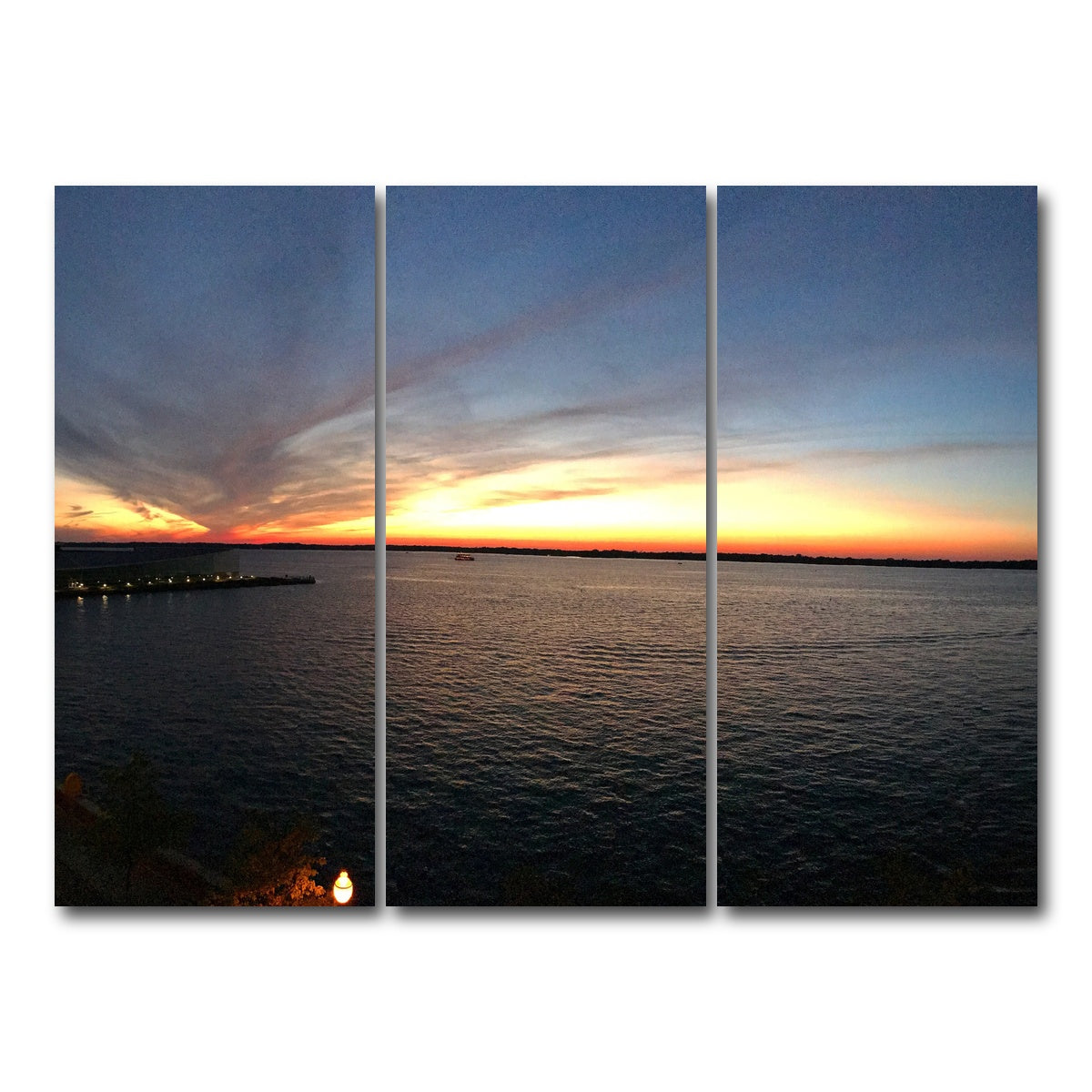 AUTO-MOCKUP WHITE | Presque Isle bay | 3 Piece | Gallery Wrap Canvas | group=8x18