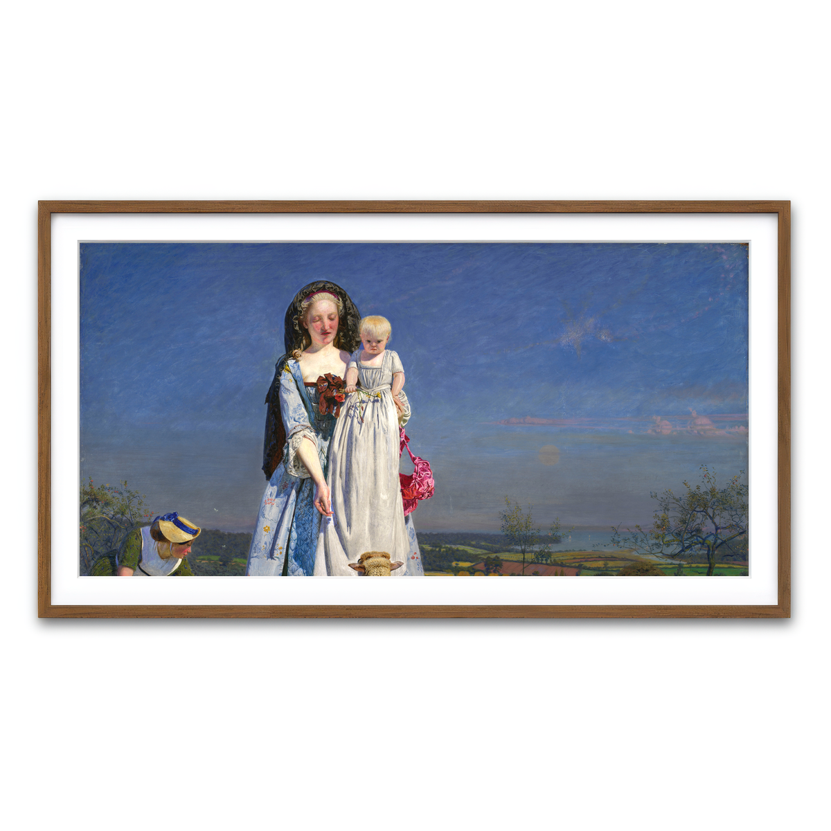 Framed Print 2x1 Walnut