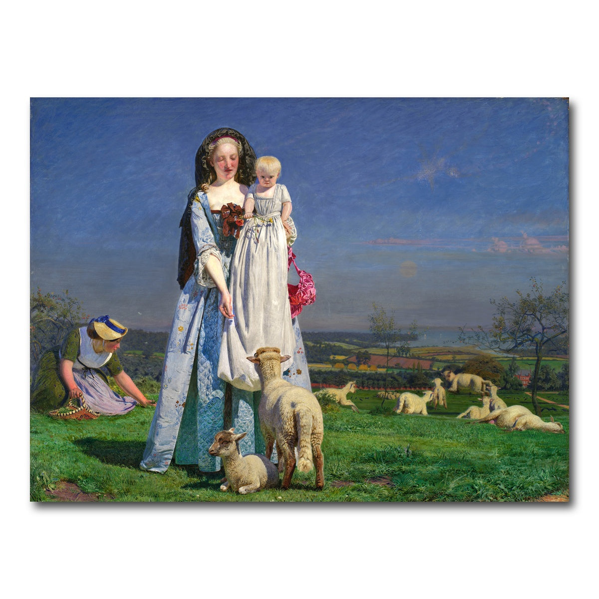 AUTO-MOCKUP WHITE | Pretty Baa-Lambs | 1 Piece | Gallery Wrap Canvas | group=4x3