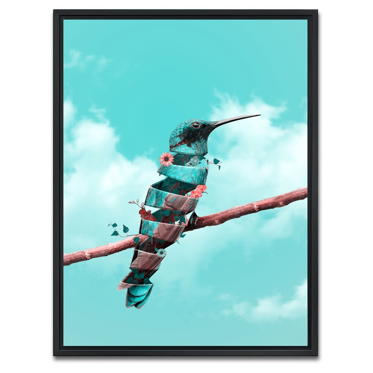 AUTO-MOCKUP WHITE | Pretty Bird | 1 Piece | Black Framed Canvas | group=3x4