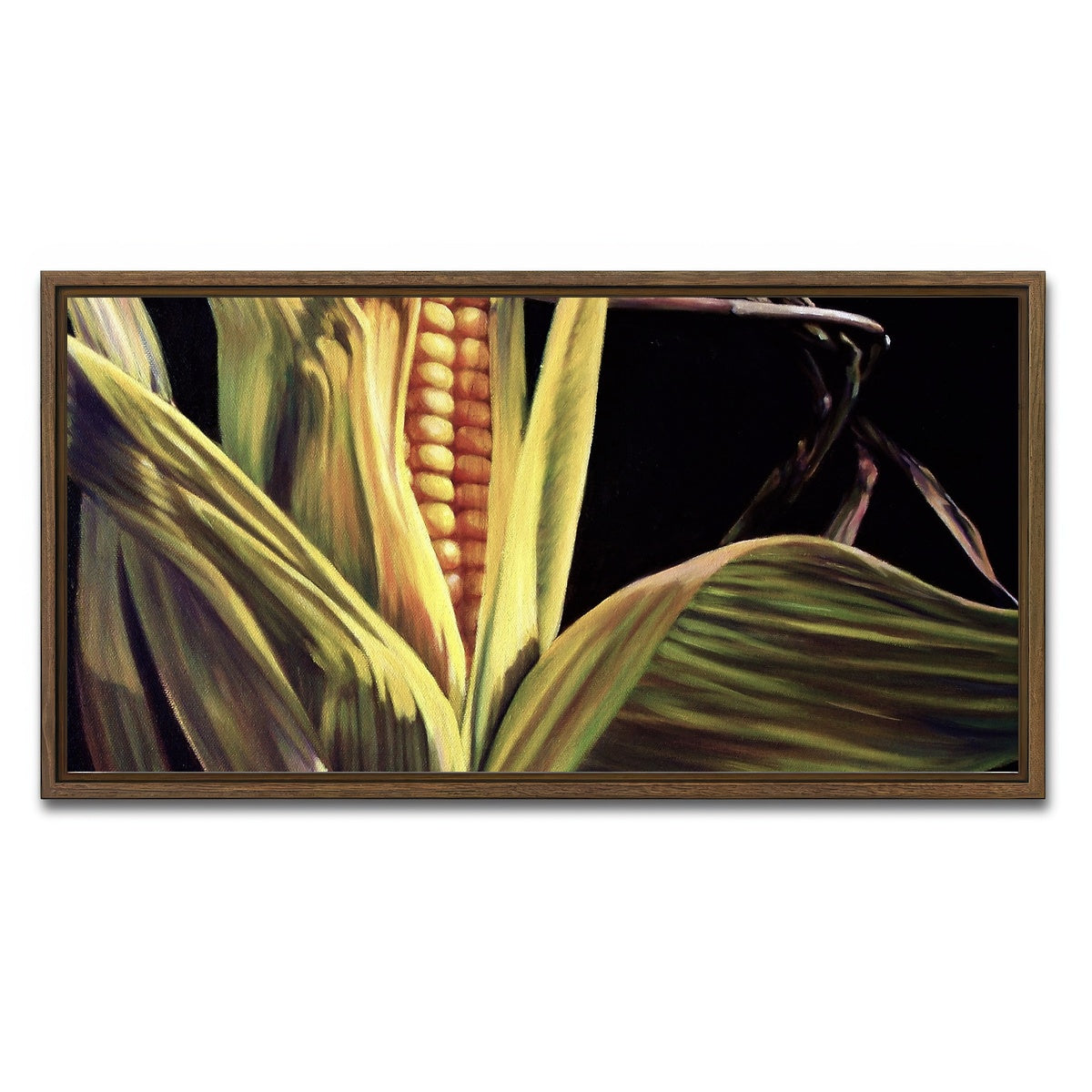 AUTO-MOCKUP WHITE | Pretty Corny | 1 Piece | Walnut Framed Canvas | group=2x1