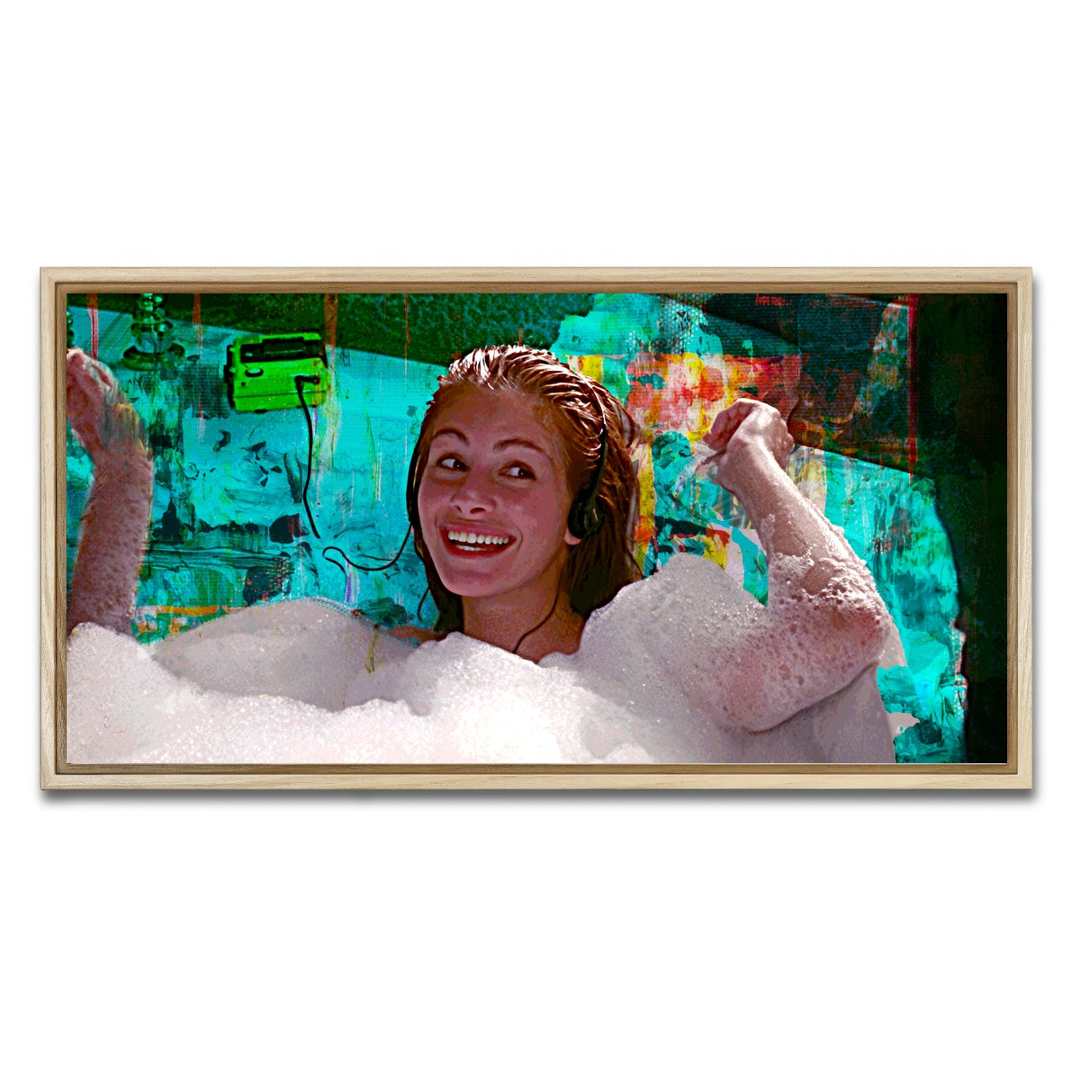 AUTO-MOCKUP WHITE | Pretty Woman Bathtub | 1 Piece | Natural Framed Canvas | group=2x1