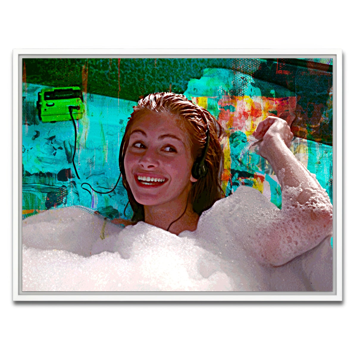 AUTO-MOCKUP WHITE | Pretty Woman Bathtub | 1 Piece | White Framed Canvas | group=4x3