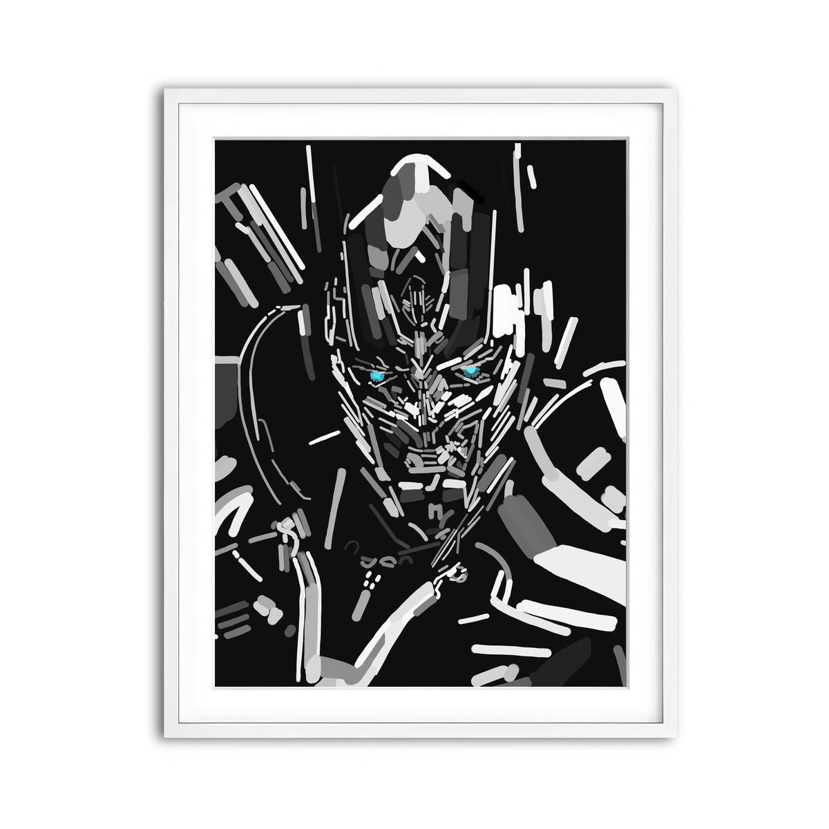 Framed Print 3x4 White