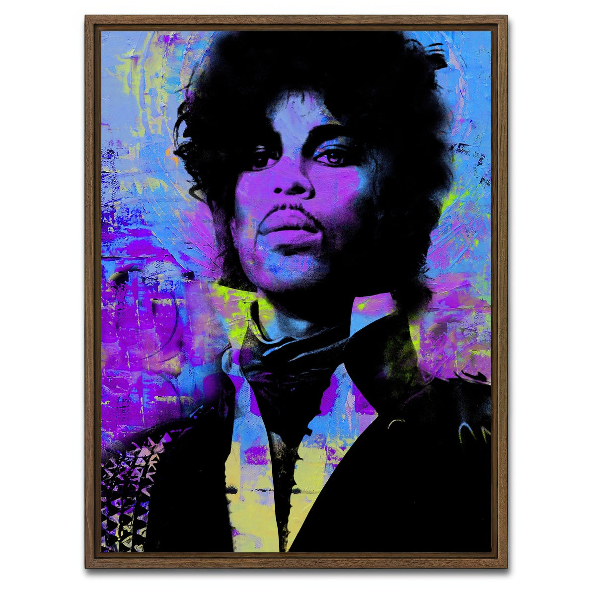 AUTO-MOCKUP WHITE | Prince Circles | 1 Piece | Walnut Framed Canvas | group=3x4