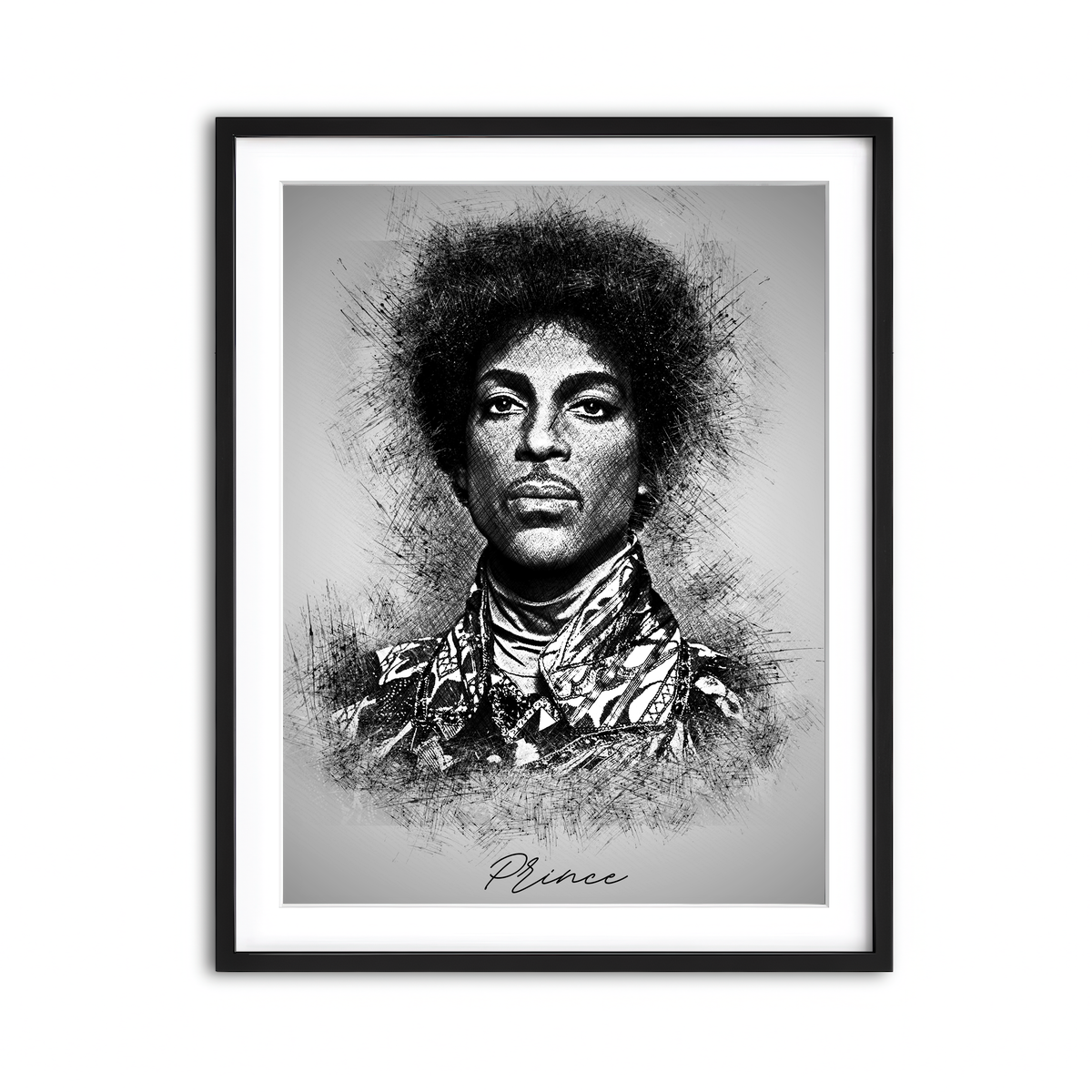 Framed Print 3x4 Black