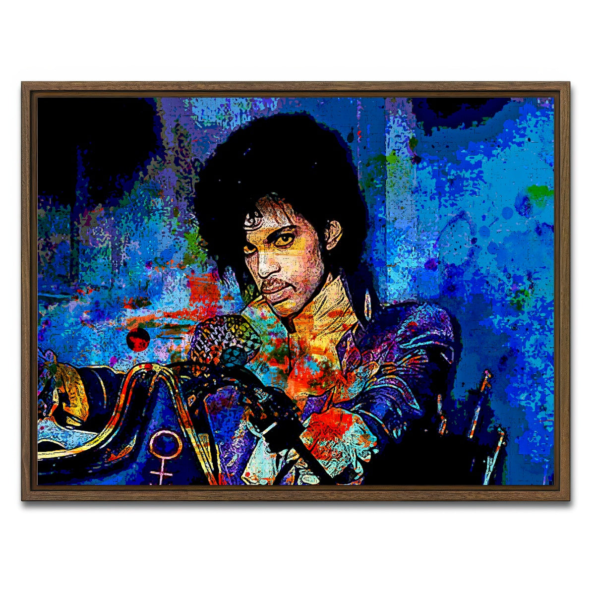 AUTO-MOCKUP WHITE | Prince | 1 Piece | Walnut Framed Canvas | group=4x3