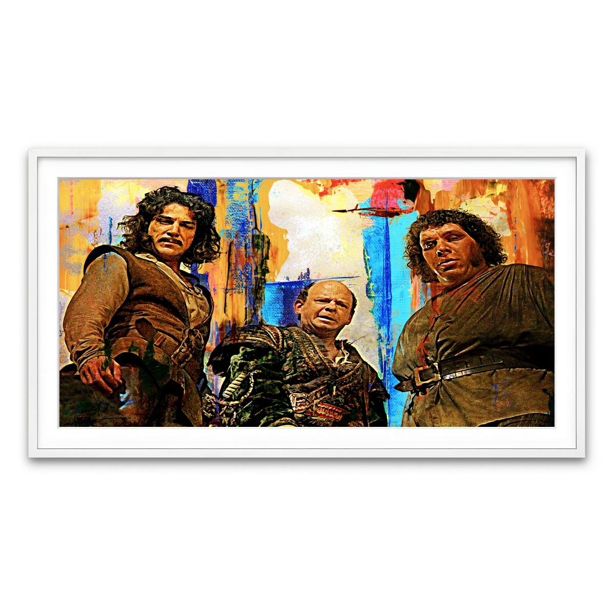 Framed Print 2x1 White