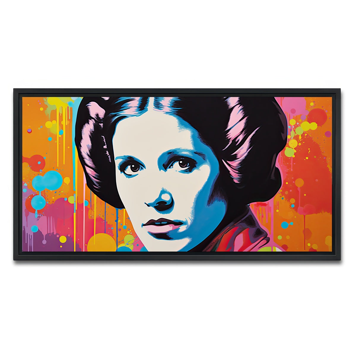 AUTO-MOCKUP WHITE | Princess Leia Colors | 1 Piece | Black Framed Canvas | group=2x1