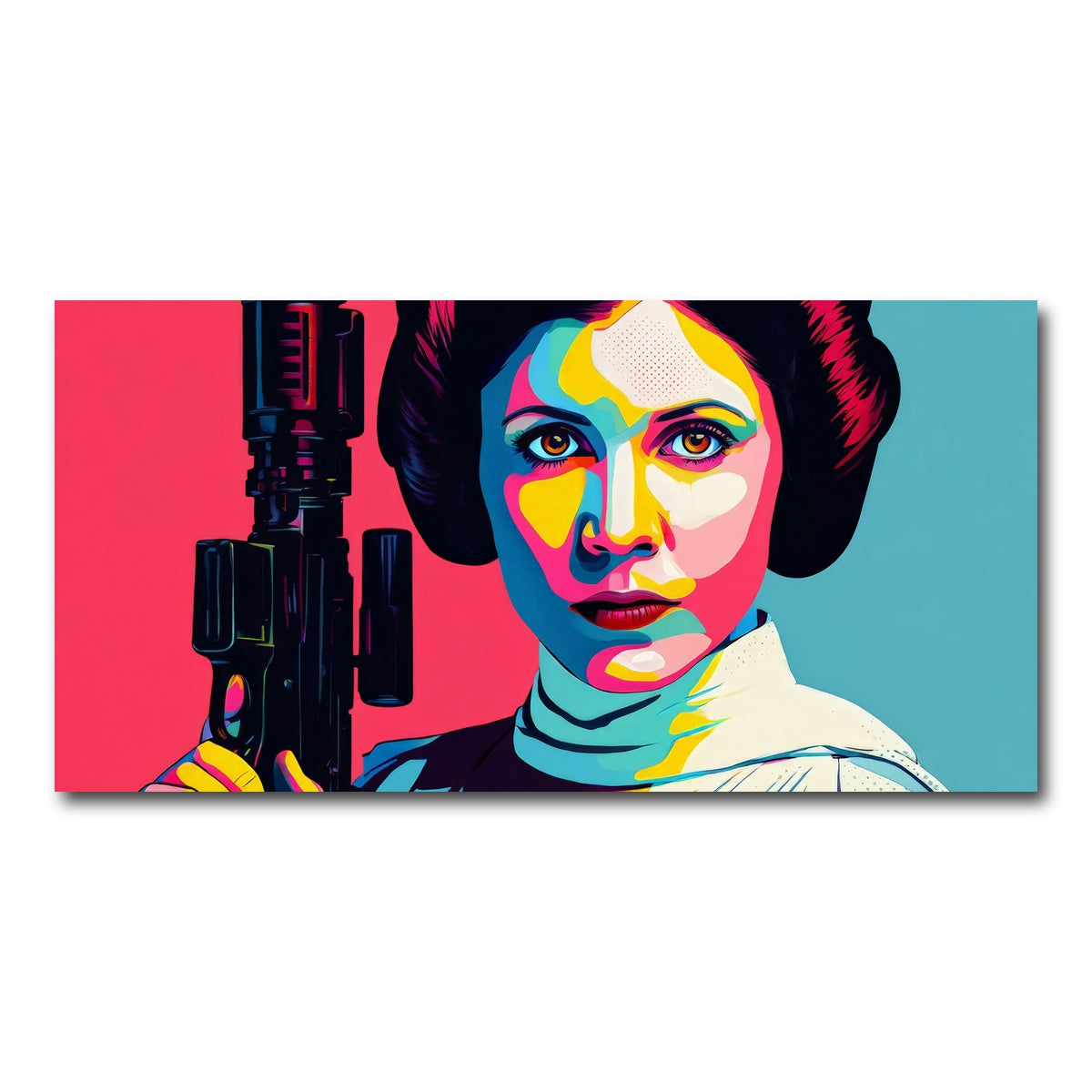 AUTO-MOCKUP WHITE | Princess Leia Gun | 1 Piece | Gallery Wrap Canvas | group=2x1