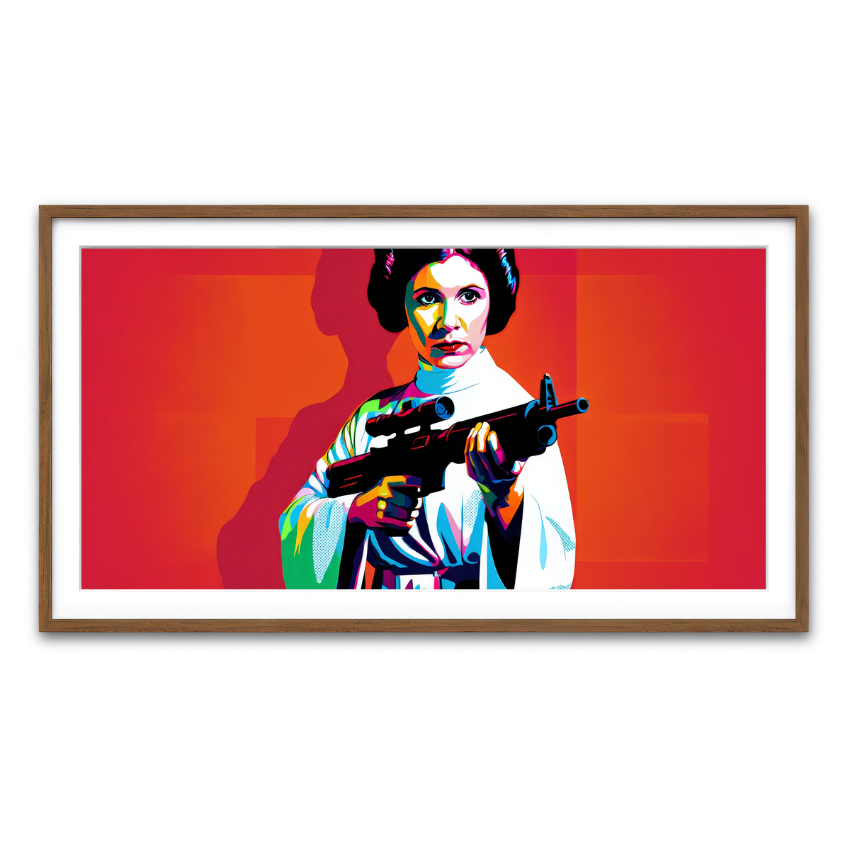 Framed Print 2x1 Walnut