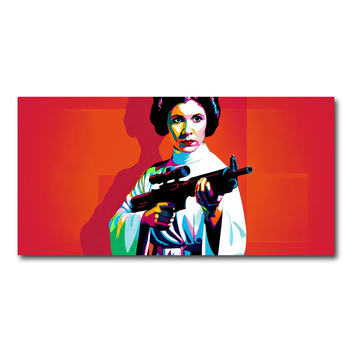AUTO-MOCKUP WHITE | Princess Leia Red | 1 Piece | Gallery Wrap Canvas | group=2x1