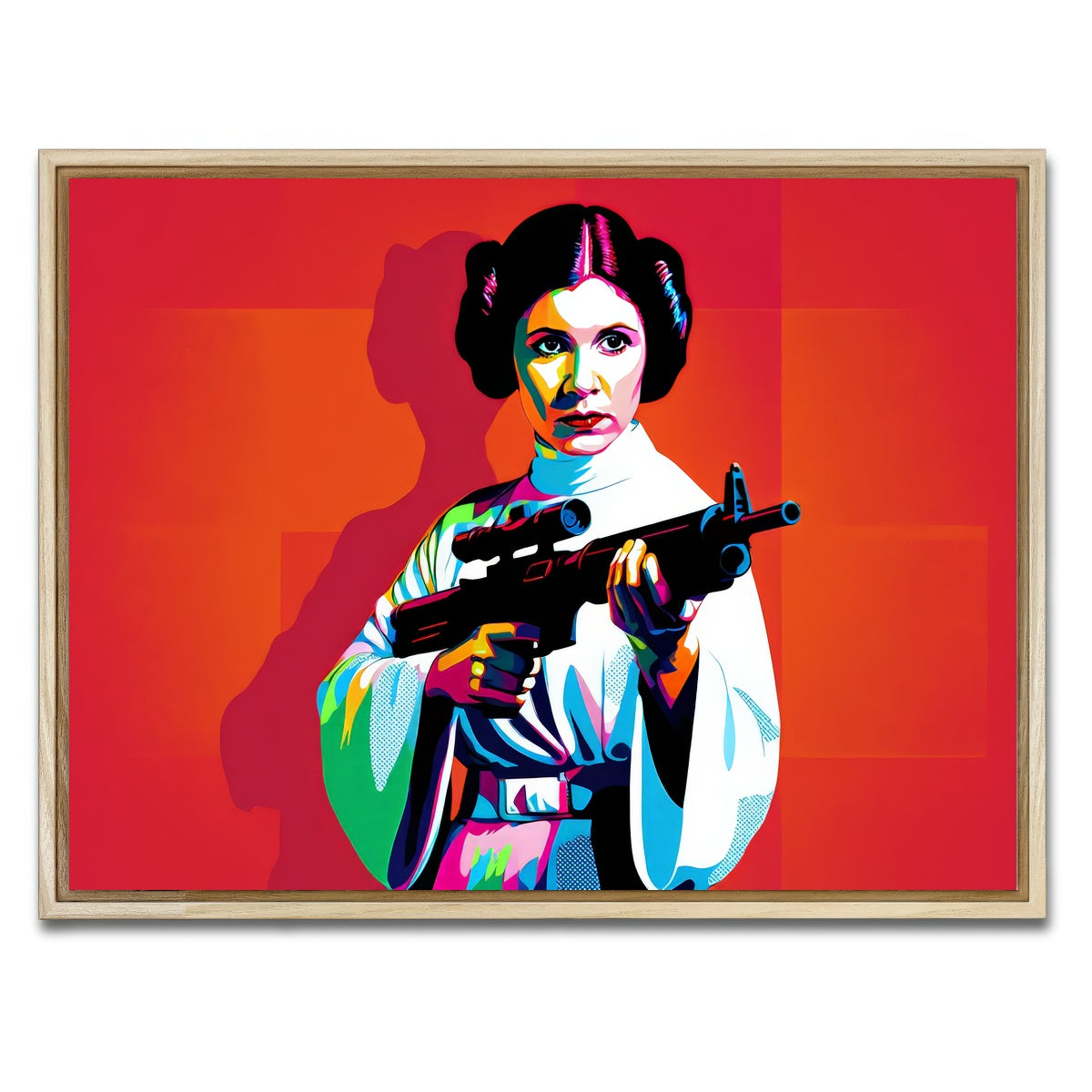 AUTO-MOCKUP WHITE | Princess Leia Red | 1 Piece | Natural Framed Canvas | group=4x3