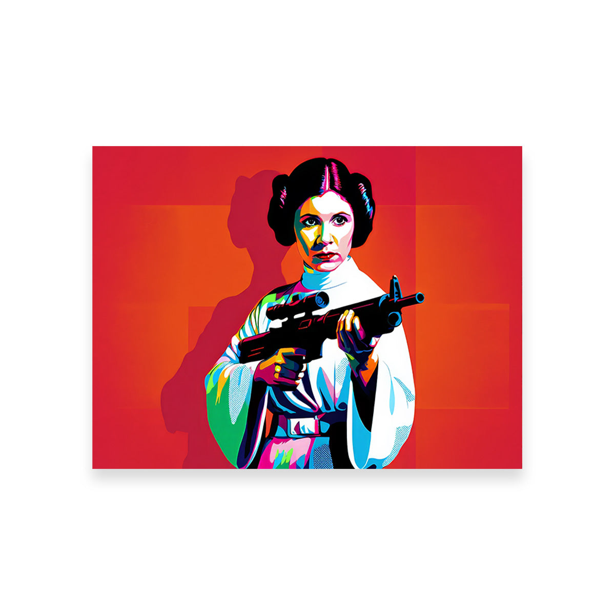 Princess Leia Red Wall Art