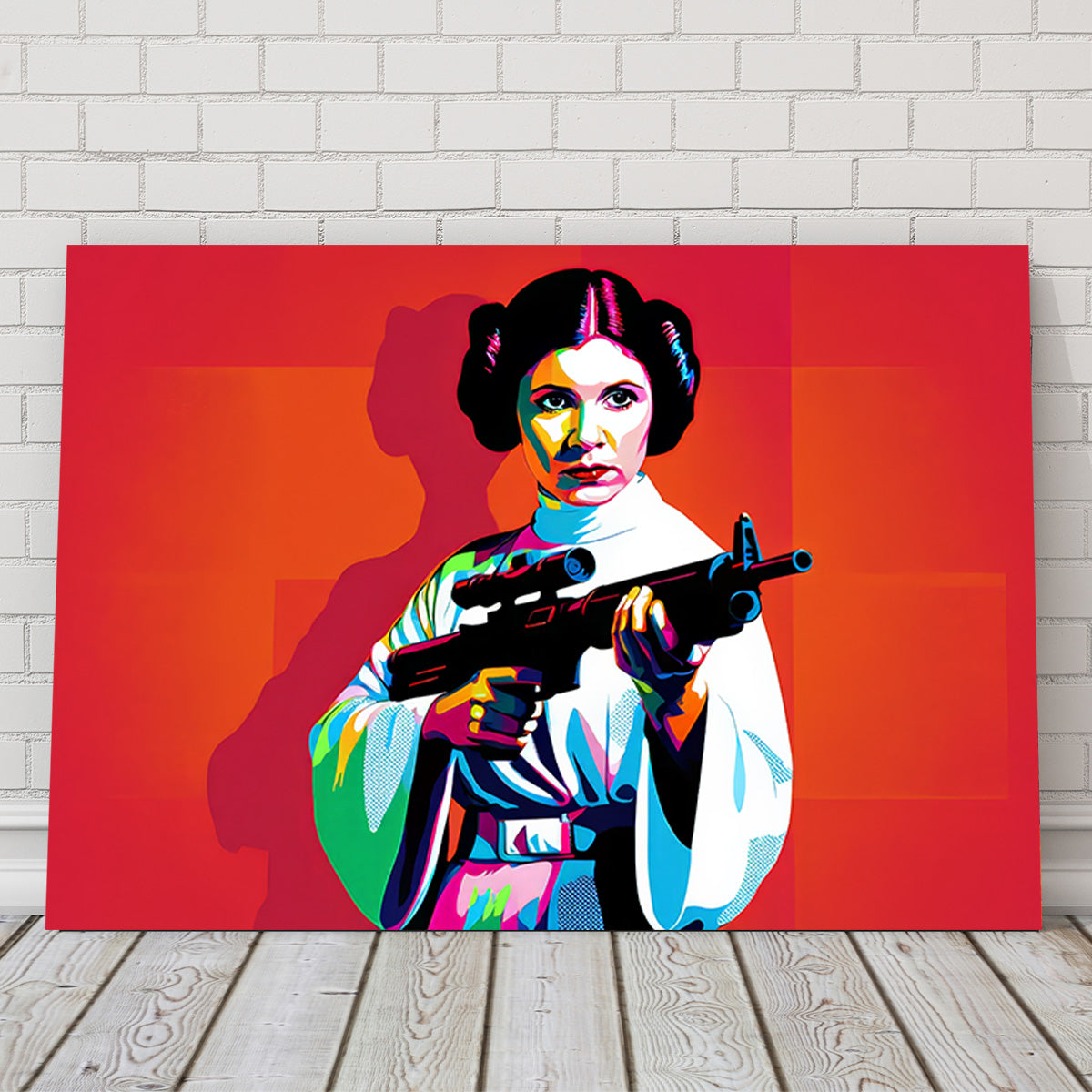 Princess Leia Red Wall Art