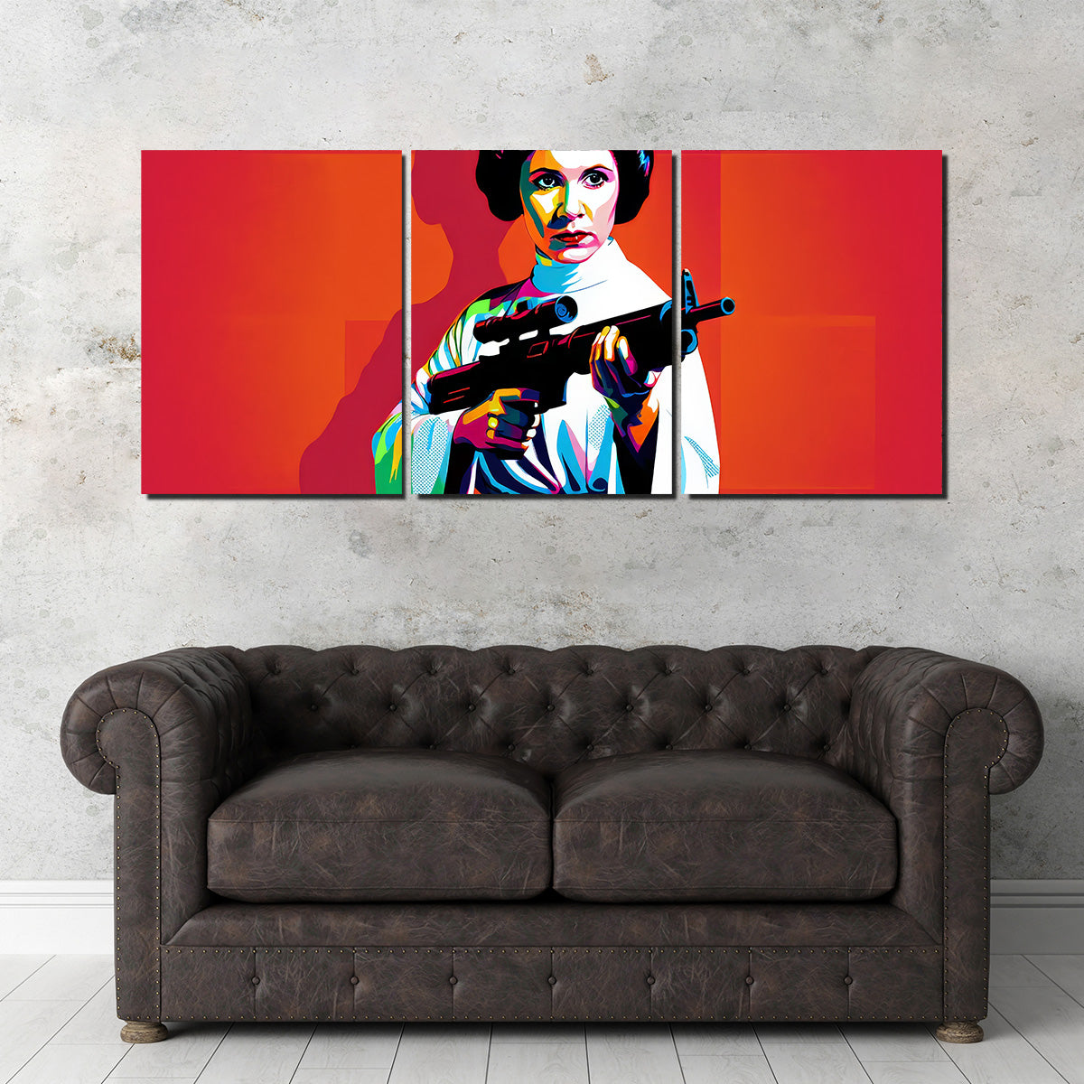 Princess Leia Red Wall Art
