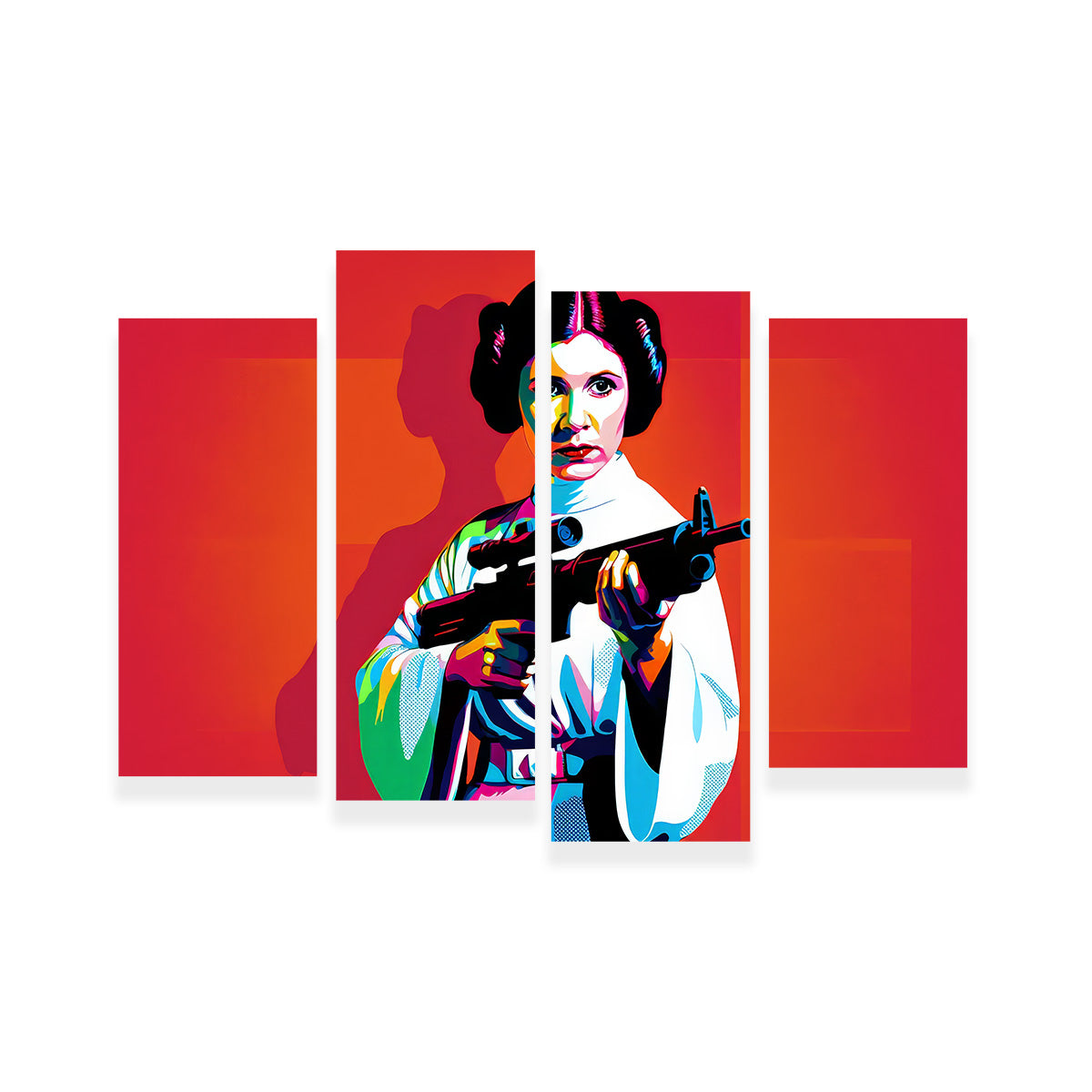 Princess Leia Red Wall Art
