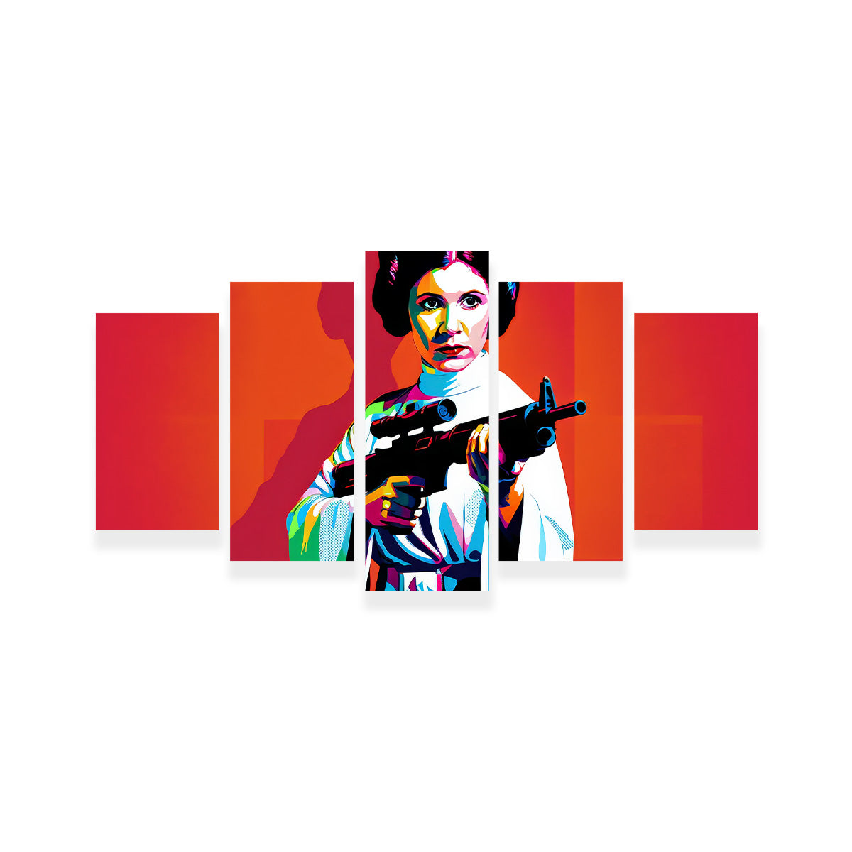 Princess Leia Red Wall Art