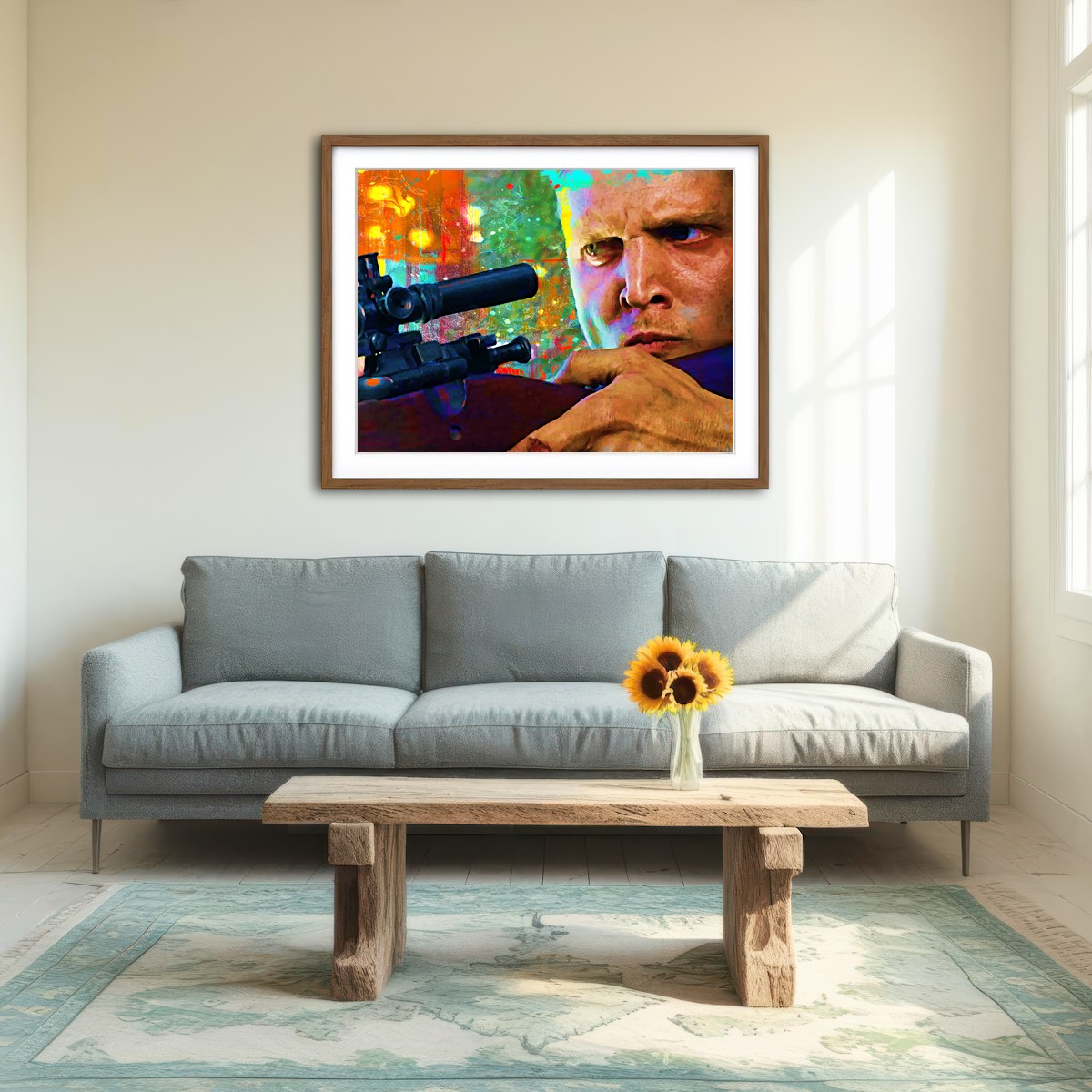 AUTO-MOCKUP ROOM | Private Jackson - Saving Private Ryan Wall Art